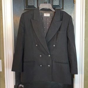 Talbots gray double wool blazer